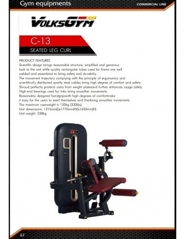 VolksGym Seated Leg Curl S7-013